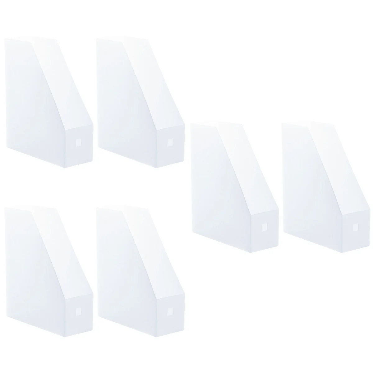 Multipurpose File Storage Rack, Prateleira de documentos, Organizador do escritório, suporte plástico, Notebook Suprimentos, 3 pcs