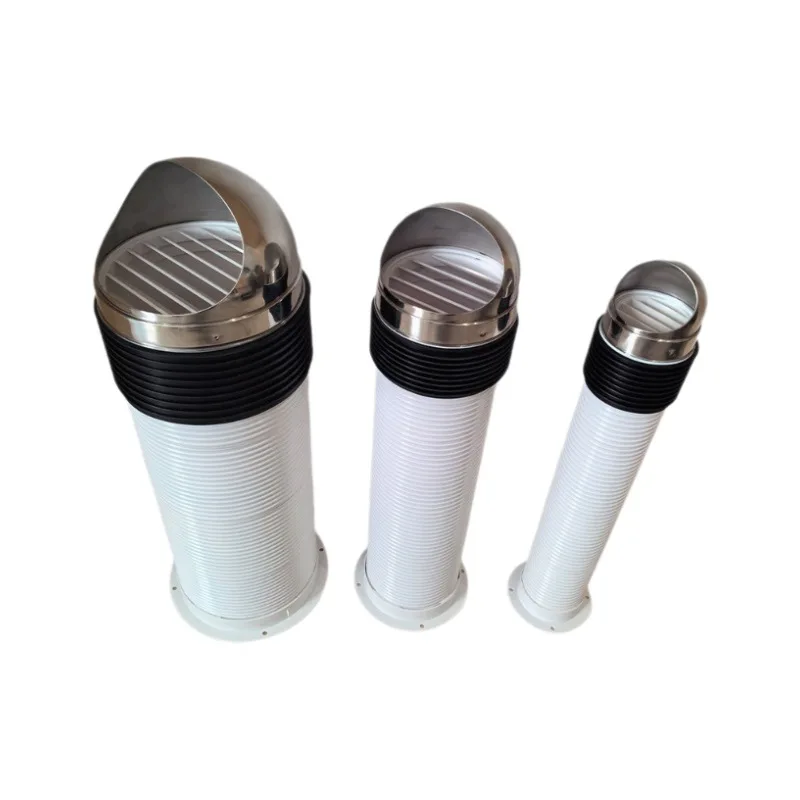 PVC Vent Exterior Wall Anti-Backflow Fresh Air Outlet Range Hood Rain Cover Exhaust Vent for HVAC Systems Parts