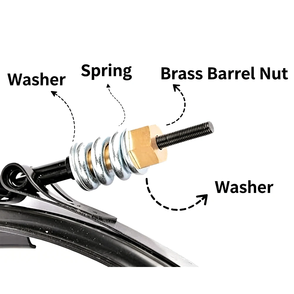 Replacement Spring Nut Assembly for Pentair CCP420 DE 80 DE FullFlo XF Pool Filters 4 Part Stainless Steel Brass Kit
