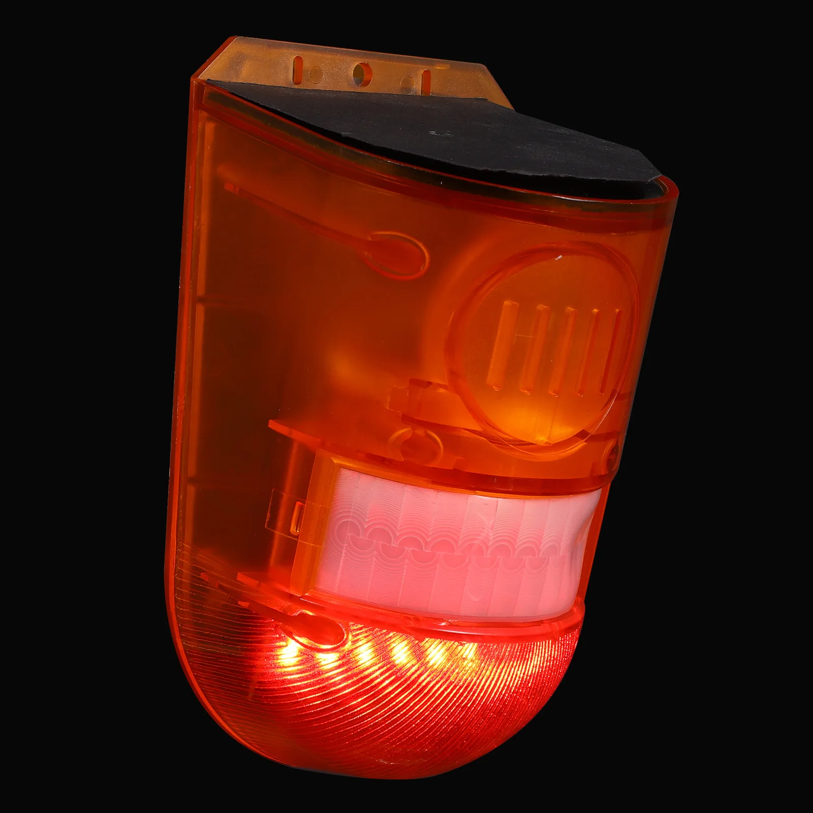 Solar Warning Light Weatherproof Outdoor Safety Lamp for Farm Garden Yard Construction Site Anti-Theft Caution Alarm Light