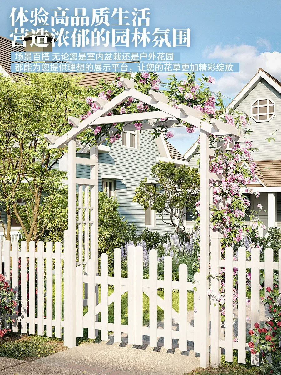 Cottage Pressure Treated Wood Garden Arch Durable Outdoor Build Bestseller Design Arched Easy Assembly Waterproof