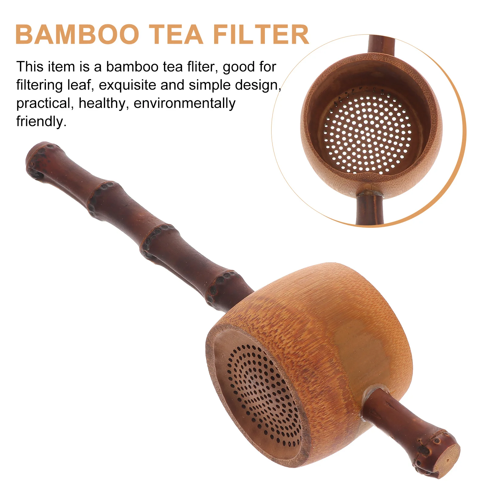 

Bamboo Root Tea Infuser Long Handle Prevent Hand Scalds Easy Clean Reusable Elegant Practical Gift Tea Lovers Gong Fu Ceremony