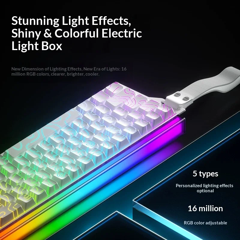 WEIKAV AIR68 Wireless Keyboard All-Aluminum Locating Plate 0.01RT Accuracy Gaming Keyboard Adaptive Precision Calibration Gifts