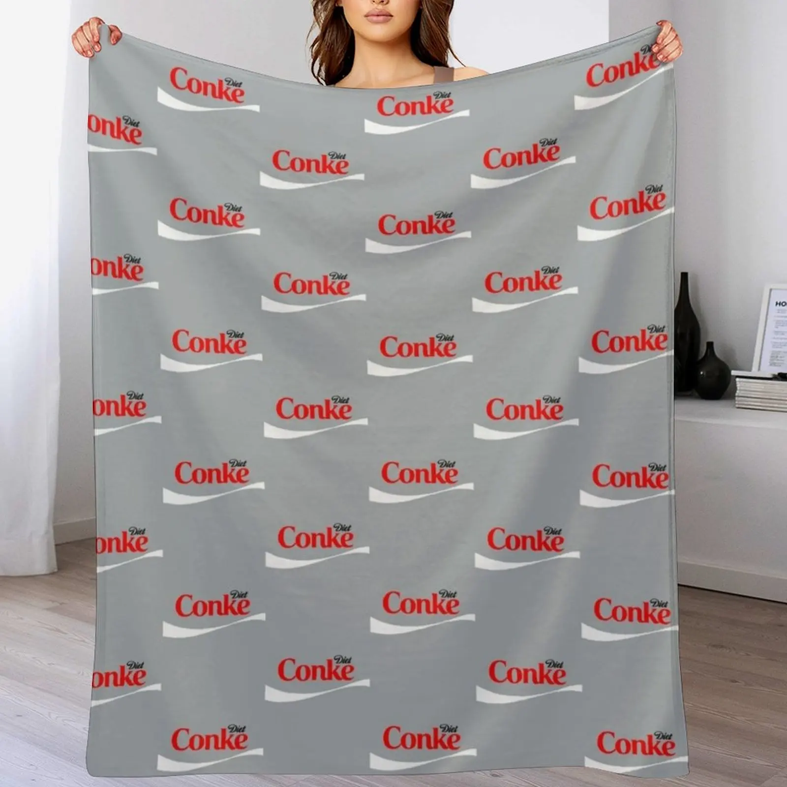 

Diet Conke Throw Blanket warm for winter Shaggy Stuffeds Heavy Blankets