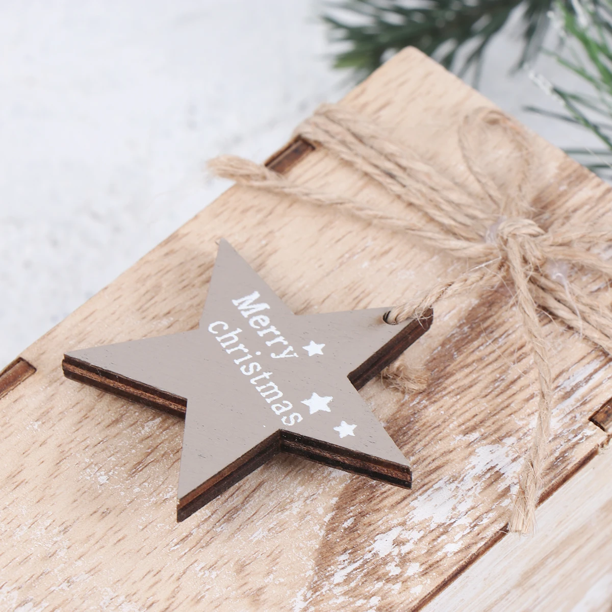 

7x12cm Christmas Mini Wooden Candlestick Decorative Home Office Use Romantic Scented Holders for Weddings Parties