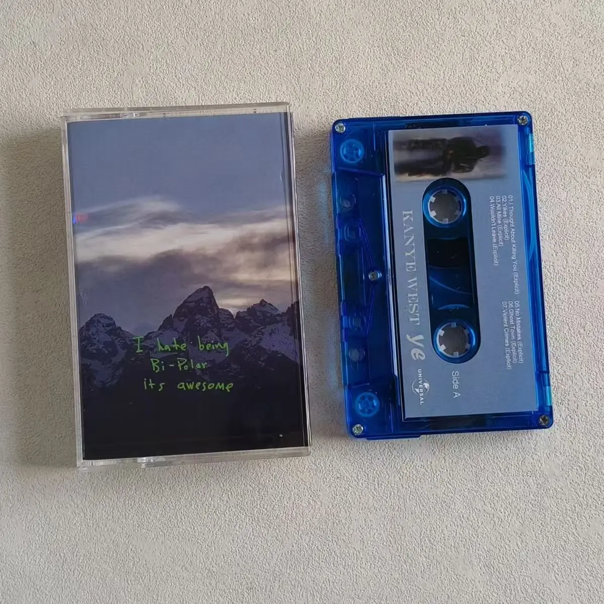 Novo rap kanye west música fita jogar músicas ye álbum cidade fantasma cassetes cosplay gravador carro walkman soundtracks caixa festa música