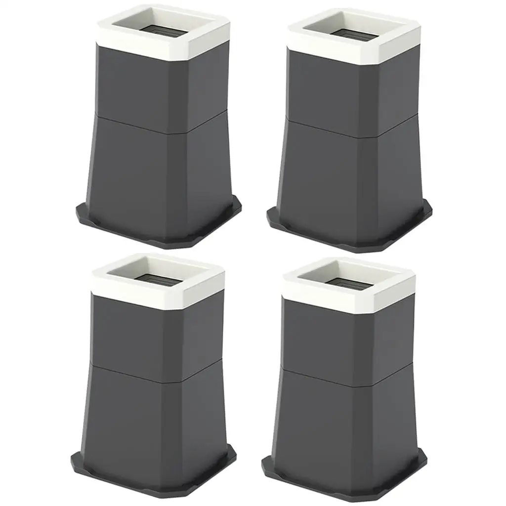 Furniture Risers Couch Lifters Wear-Resistant Quiet Anti Slip Shock-Absorbing Chair Leg Lifts Bed Riser for Bed Couch Desk Chair