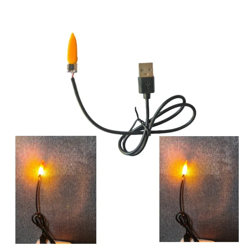 Simulation Candle Light PCB Component 5V USB Powered Flickering Flame Core Board For Electronic Illuminating DIY