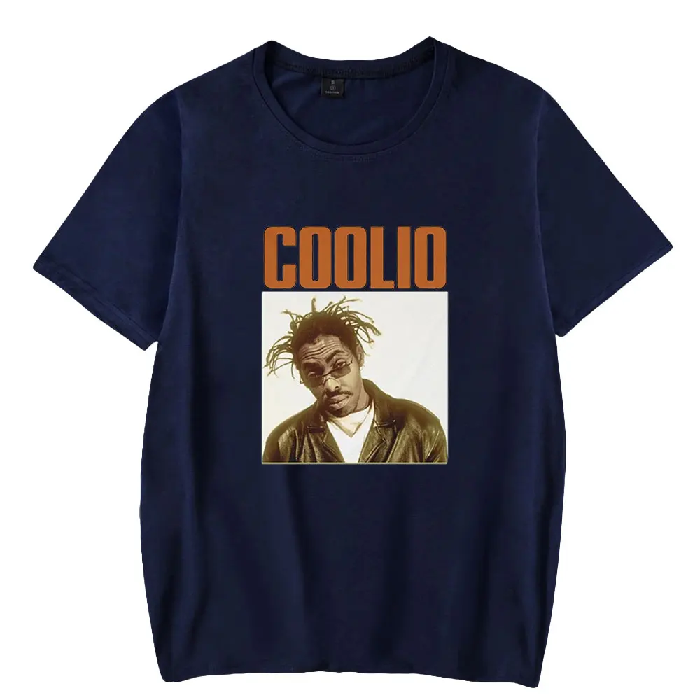 

2026 Rip Rapper Coolio Tshirt Unisex Crewneck Short Sleeve Tee Women Men T-shirt Rest in Peace Clothes