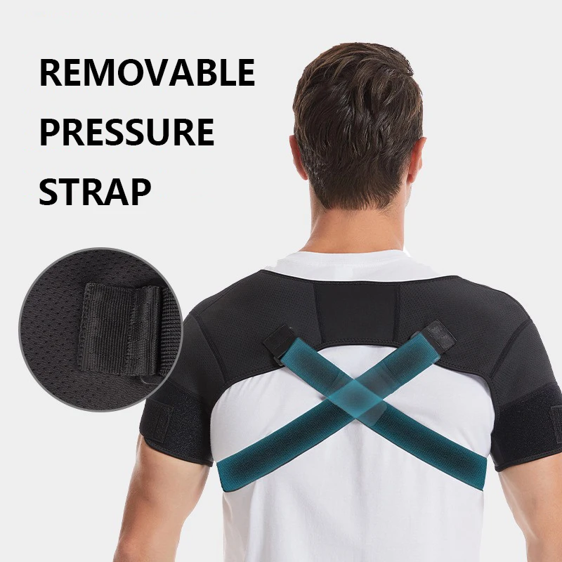 Sports Shoulder Strap Shoulder Pressure Breathable Protection Back Strap Bidirectional Adjustable Fitness Equipment