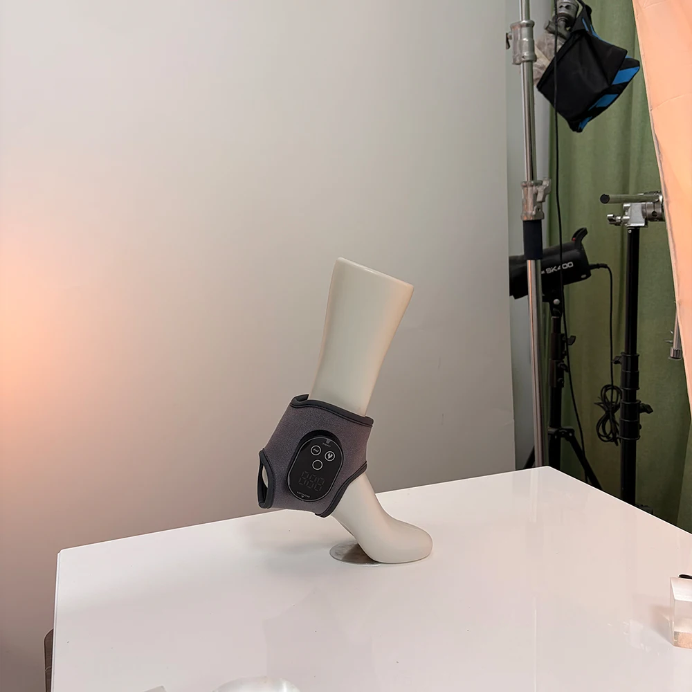 

Электрический массажер для ног может вибрация и подогревать лодыжки, массажная обертка для лодыжки с подогревом, защита лодыжки, поддерживающая скоба для растяжения суставов