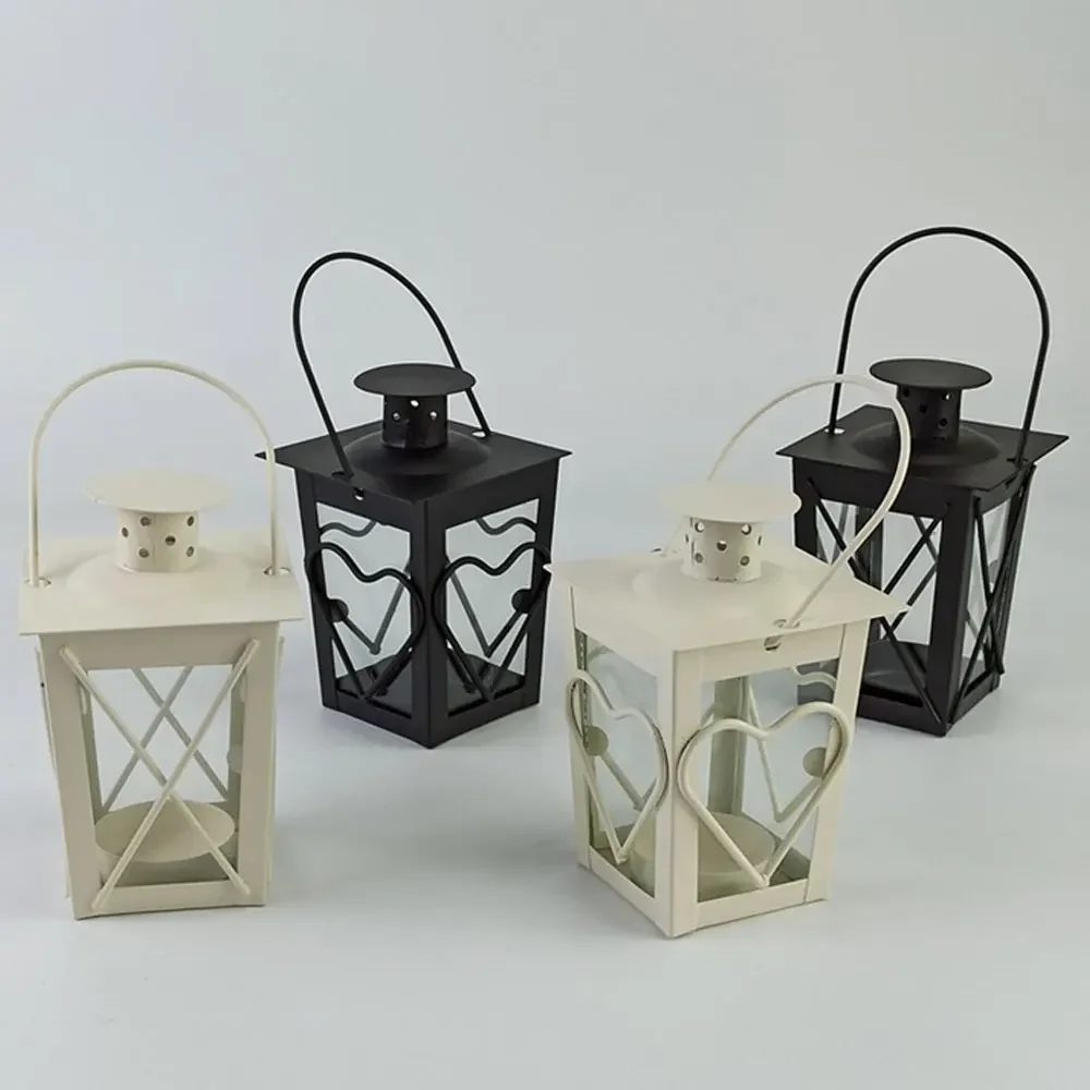 حامل شموع من الحديد المطاوع لديكور المنزل ، شموع لحفل زفاف رومانسي ، فانوس مغربي ، إكسسوارات ديكور