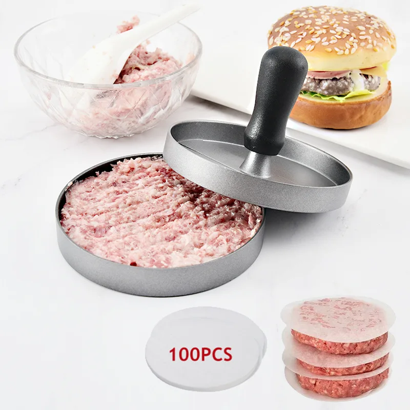 Manual Non-Stick Hamburger Patty Press, Home Kitchen Burger Maker Mold for Breakfast