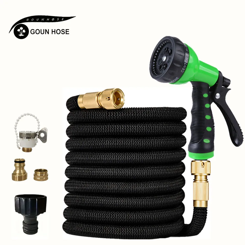 

New Expandable Magic Hose High Pressure Car Wash Hose With Spray Gun Set Outdoor Watering Irrigation Tool Garden Hose GOUN HOSE