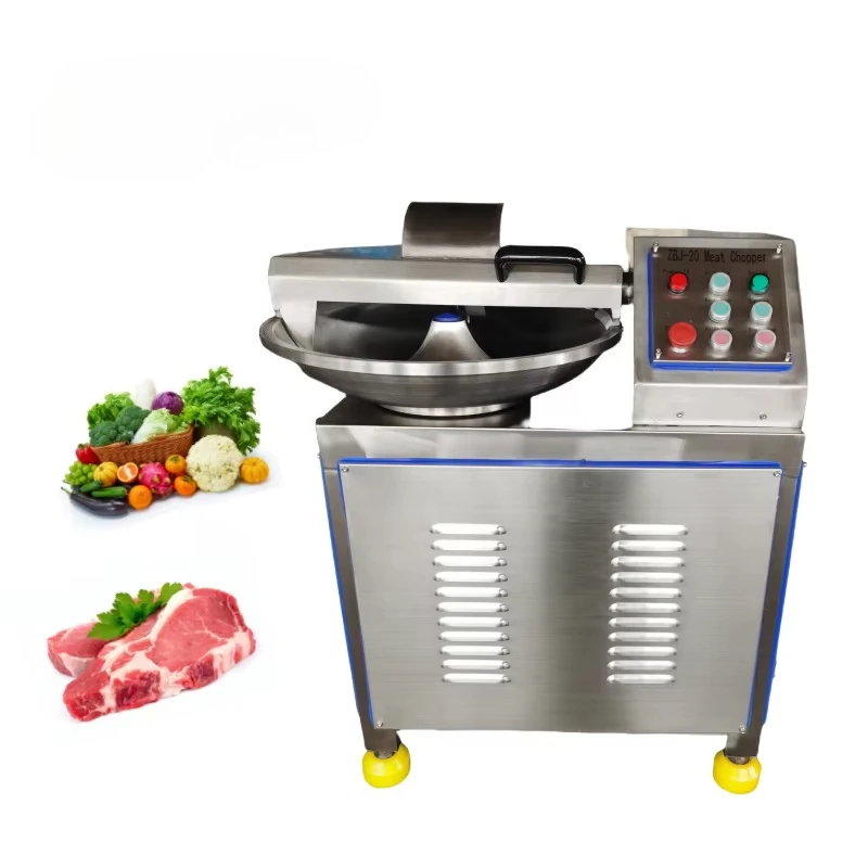 High Speed Sausage Meat Bowl Chopped 40 Litre Fish Cutting Mixer Vegetable Sausage Stuffing Bowl Chopper Cutter