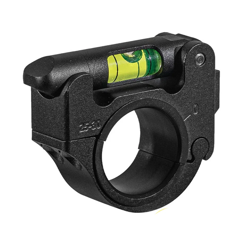 Flip to Side Picatinny Scope Bubble Level Mount Integrated Clamp 25.4mm-30mm Scope Spirit Level Hunting Accessory QG419S