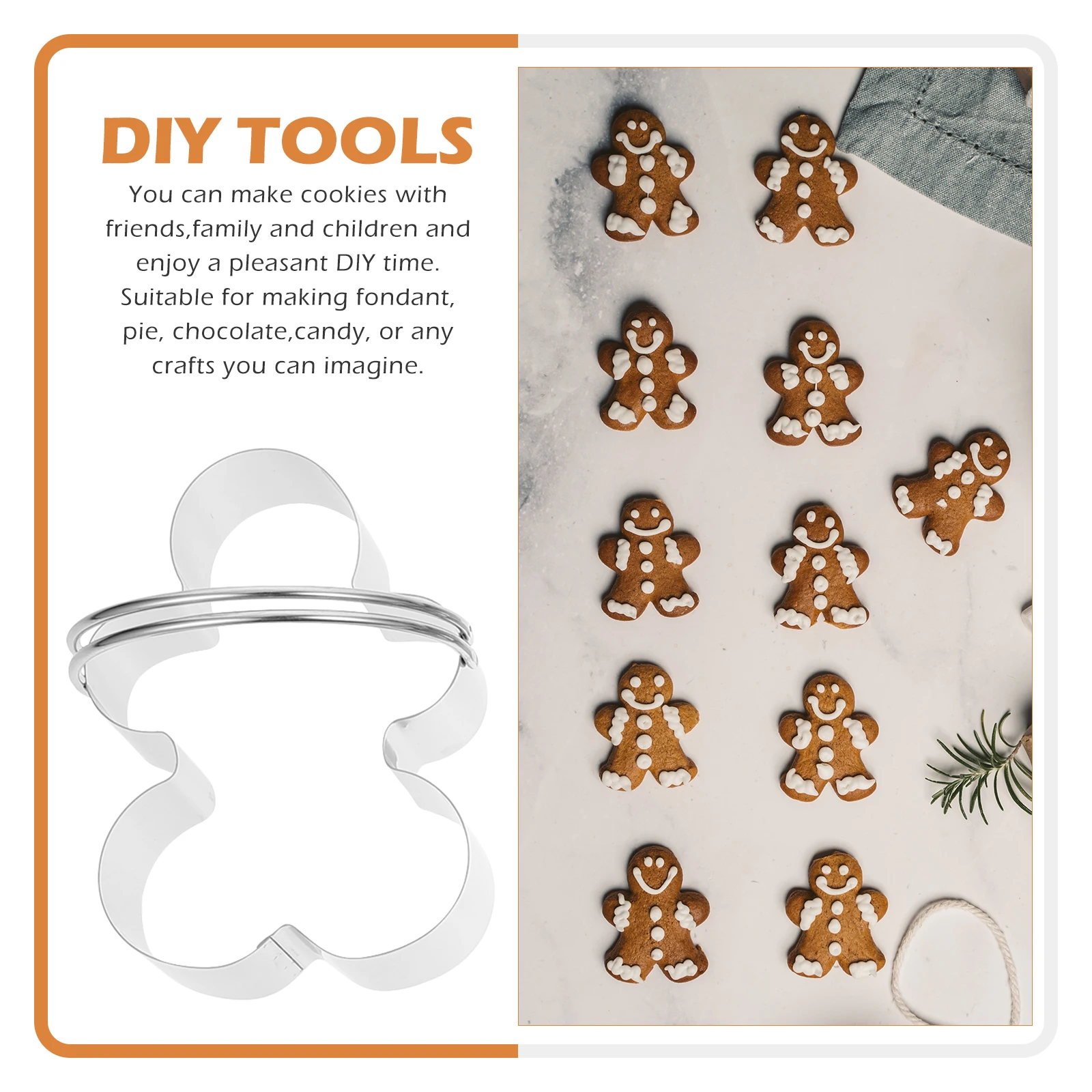

Stainless Steel Baking Molds Set Cookie Cutters For Biscuits Mousse Fondant Non-Stick Reusable Creative Shape Baking