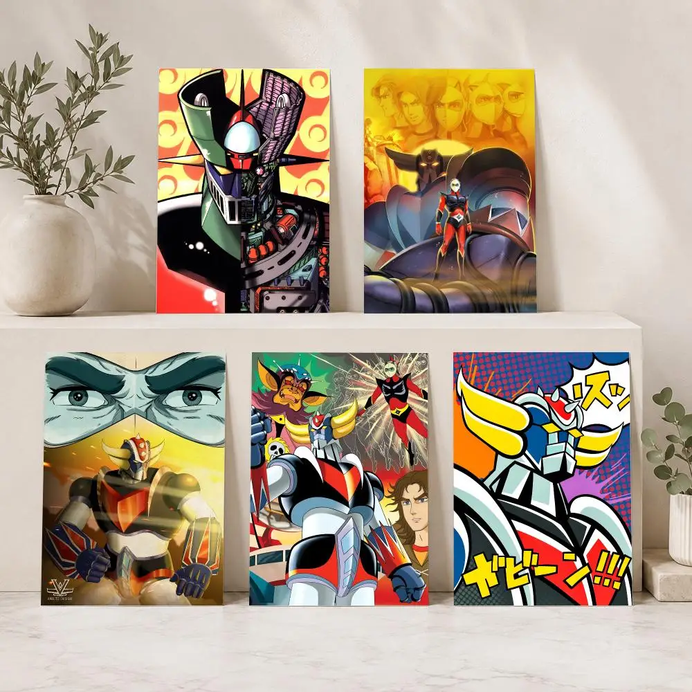 M-Mazinger G-Goldorak Poster Stickers HD Painting Self-Adhesive Modern Art for Bedroom Living Room Home Decor Wall Decals Gift
