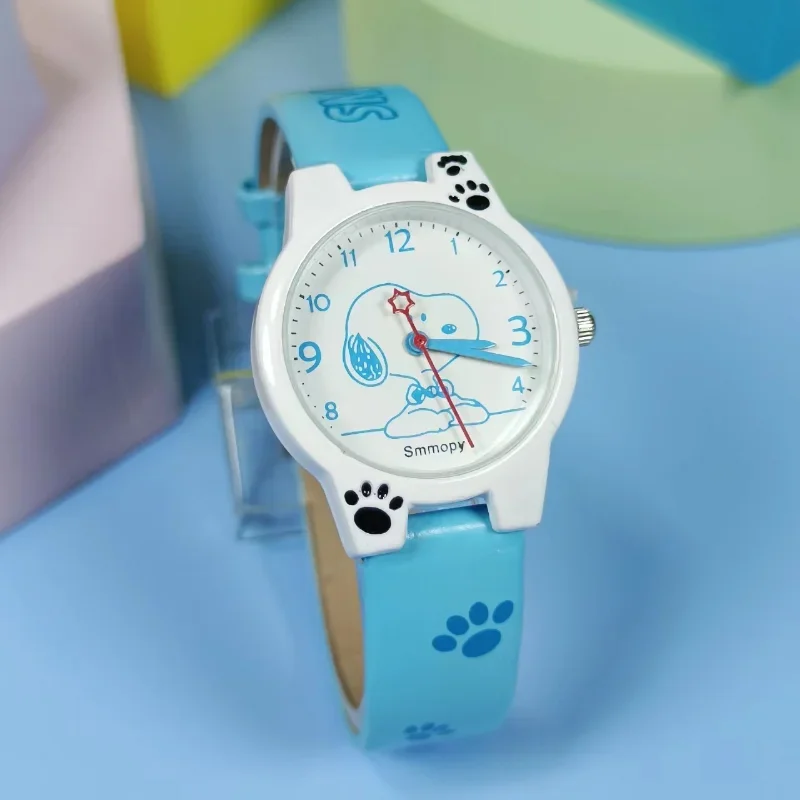 Snoopy Kids Watches Female Cute Cartoon Quartz Watch Kawaii Girls Boys Fashion Students\' Clock Electronic Watch Children\'s Gifts