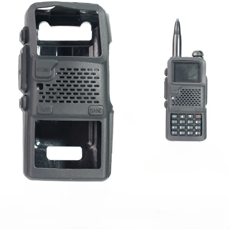 Baofeng UV-5RH UV-5RM/K5Plus Walkie Talkie ป้องกันยางนุ่มกระเป๋า Balck Ham วิทยุกระเป๋า