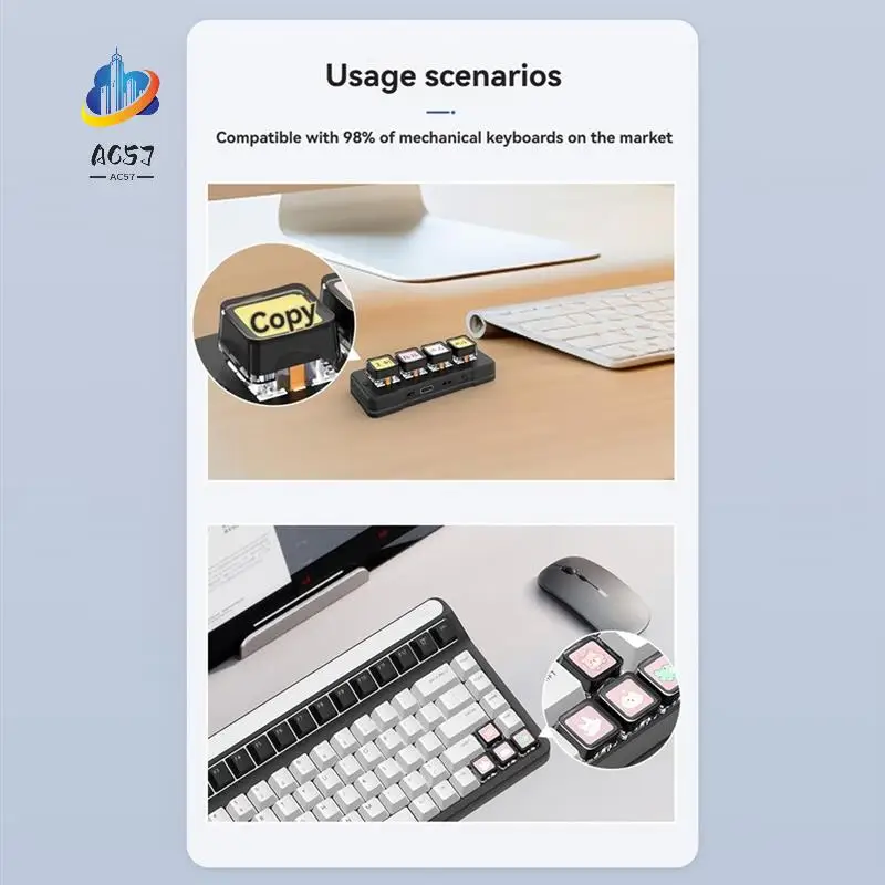 

AC57-Personalizing Keyboard Keycaps Double Layer Detachable For Customization And Maintenance DIY Keyboard Keycaps