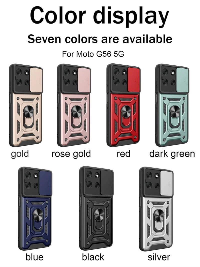 Rüstung Fall Für Motorola Moto G56 G86 5G G15 G35 G55 G75 G85 G04 G24 G54 G84 E14 E15 Objektiv schützen Abdeckung Ring Ständer Halter Fundas – Detail 10