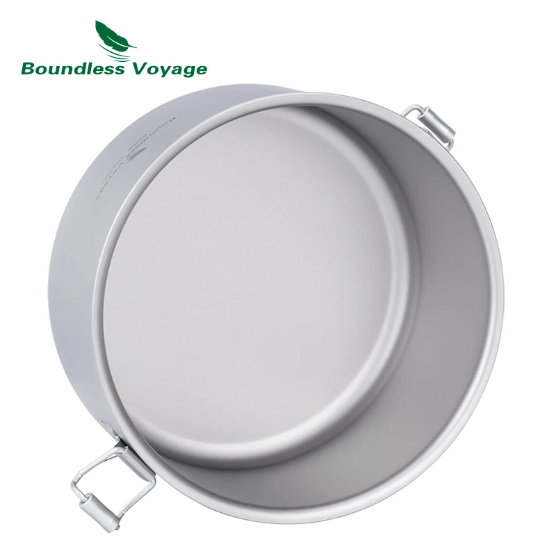 Boundless Voyage Separado Multi-layer Bowl, Lancheira de titânio ao ar livre, Dupla camada, Saladeira sem revestimento, Louça, Ti1095T