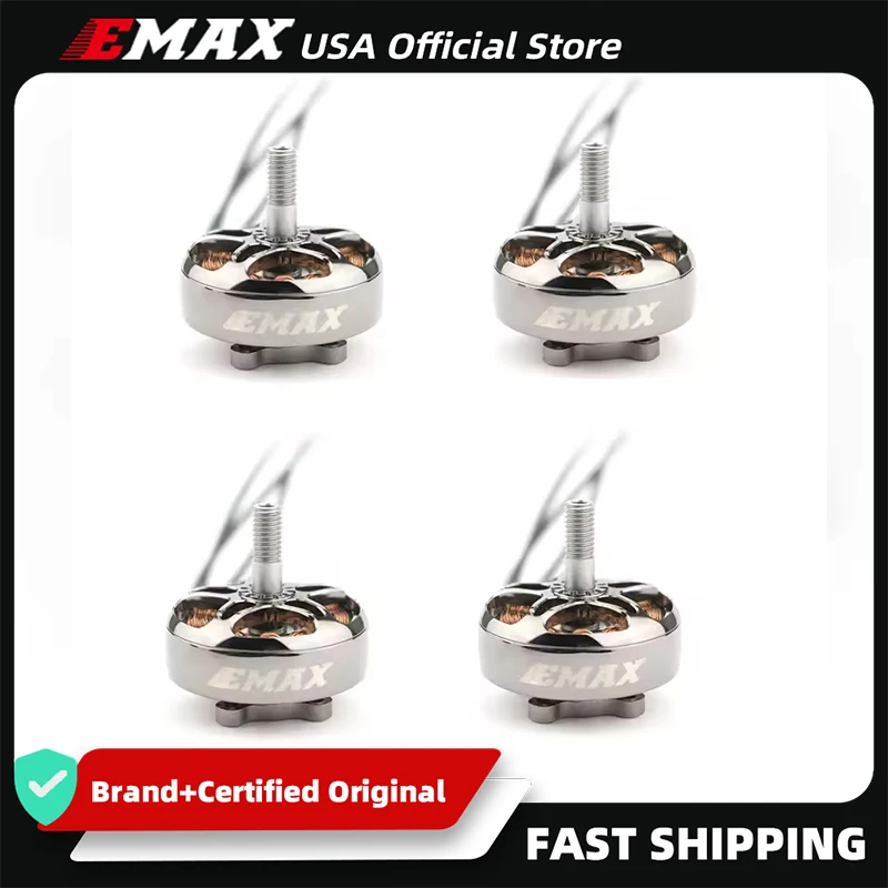 

Официальный комплект Emax USA: 4 бесколлекторных двигателя ECOII 2807 3-6S 1300KV 1500KV 1700KV для FPV-дронов и квадрокоптеров, запчасти и аксессуары для DIY-проектов
