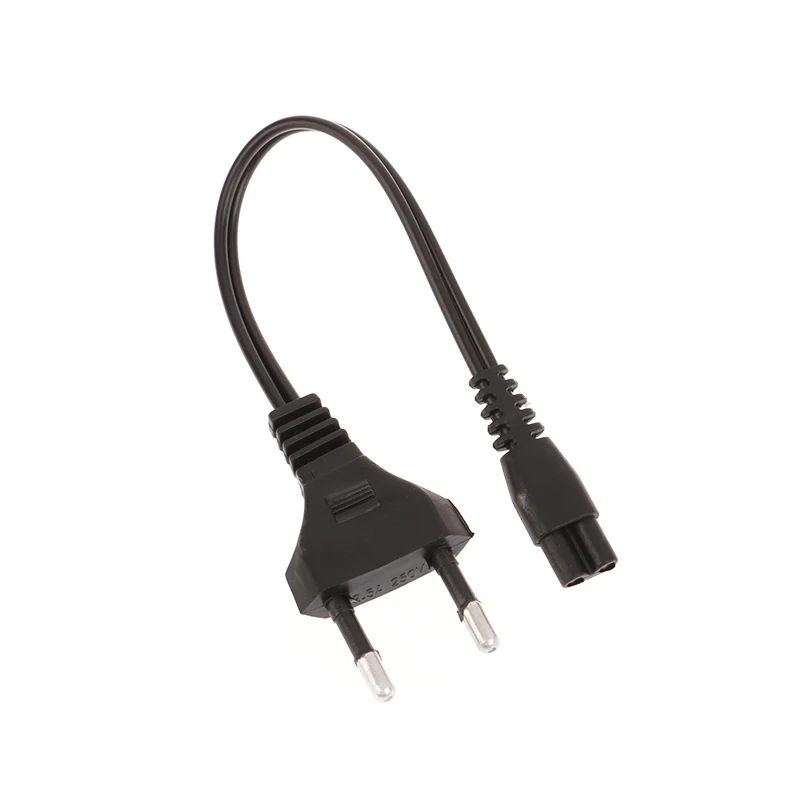 1Pc Universal Black EU 220V AC Dual Hole Charging Cord For Rechargeable Strong Light Flashlights 1101 1106 1108