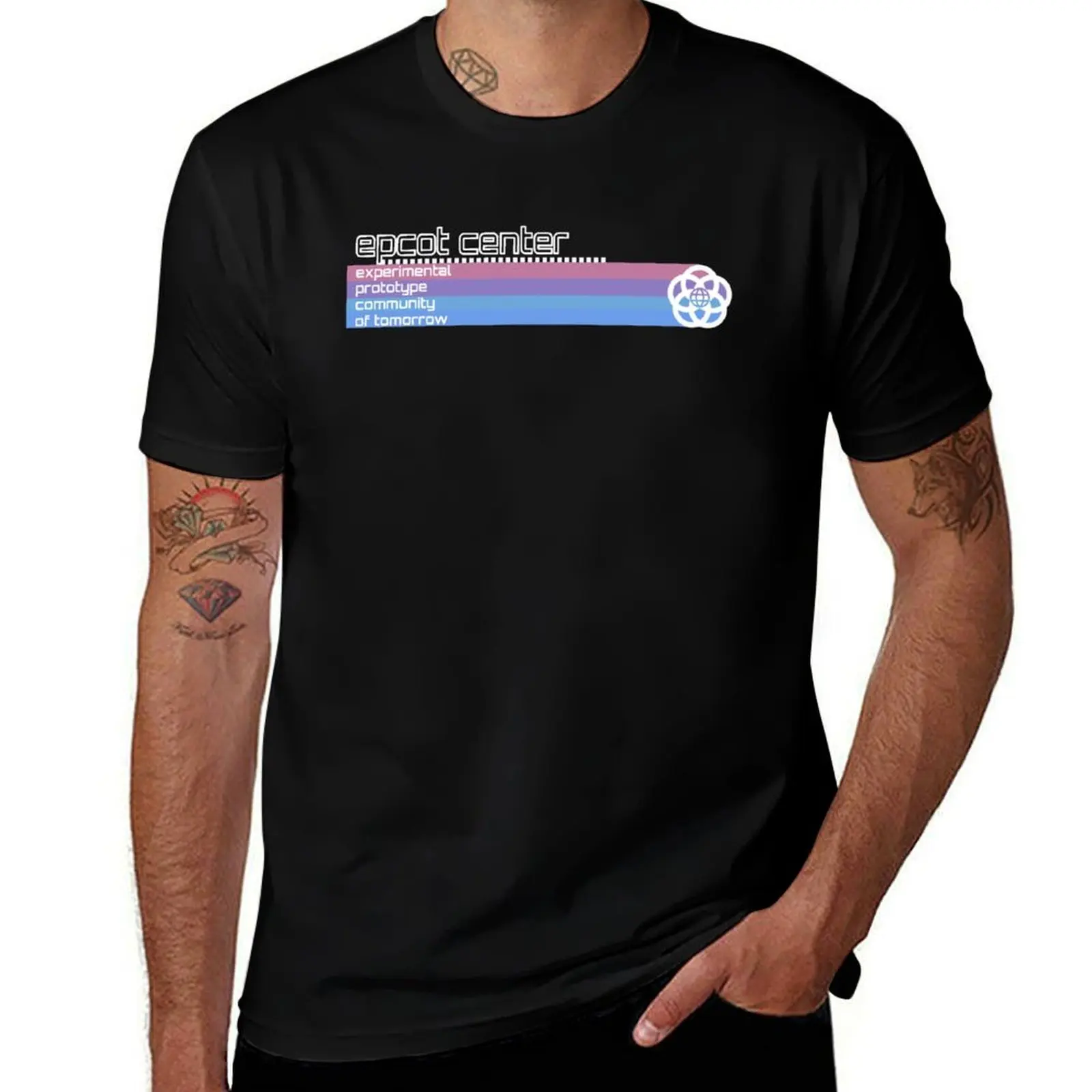 EPCOT Center Retro T-Shirt essential t shirt black cotton t-shirt plain for man package T-Shirt