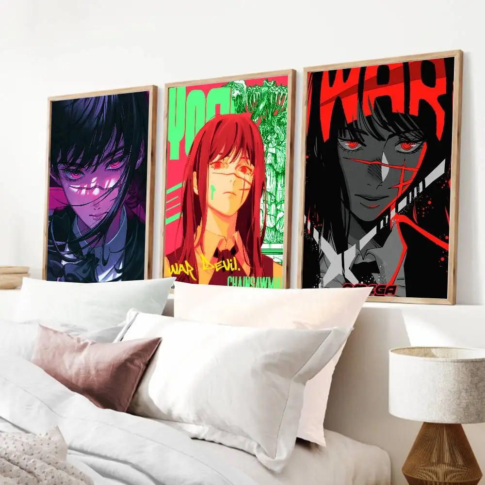 War Demon Yoru Anime Girl Cool Poster And Prints Wall Art Pictures For Modern Bedroom Game Room Home Decor