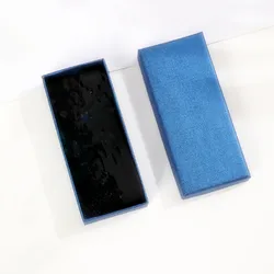 Wholesale of blue, red, black rectangular heaven and earth cover keychain packaging boxes, jewelry gift boxes