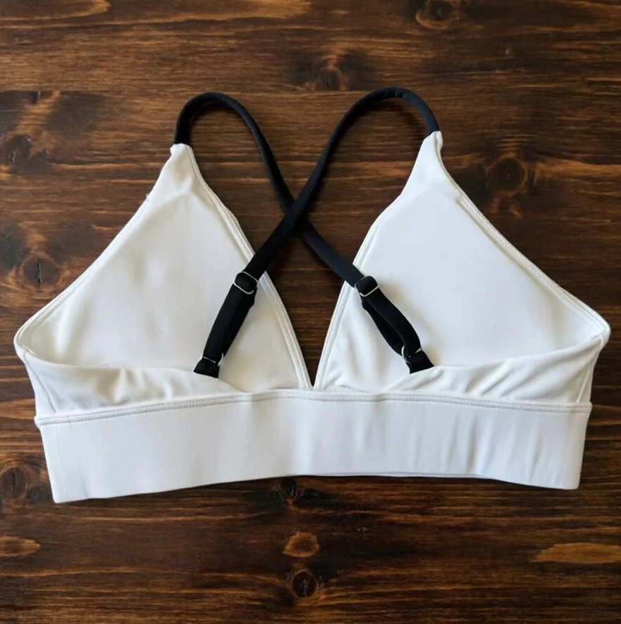 

Adjustable Strap Contrast Sport Bra Woman Backless Running Yoga Fitness Vest Gym Workout Crop Top Women Sportswear Sport Wear