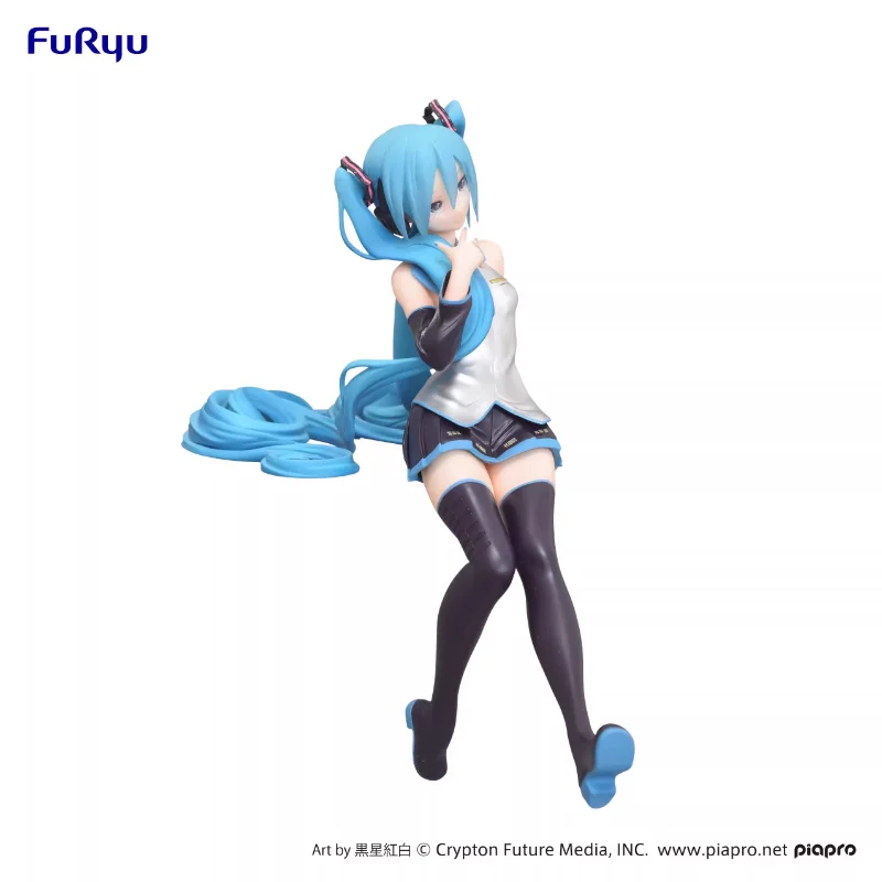 Disponibile originale FuRyu Hatsune Miku ‌ Art By Noodle Stopper Figura Ornamenti da tavolo Collezione di modelli Regali giocattolo Nuovo di zecca in scatola