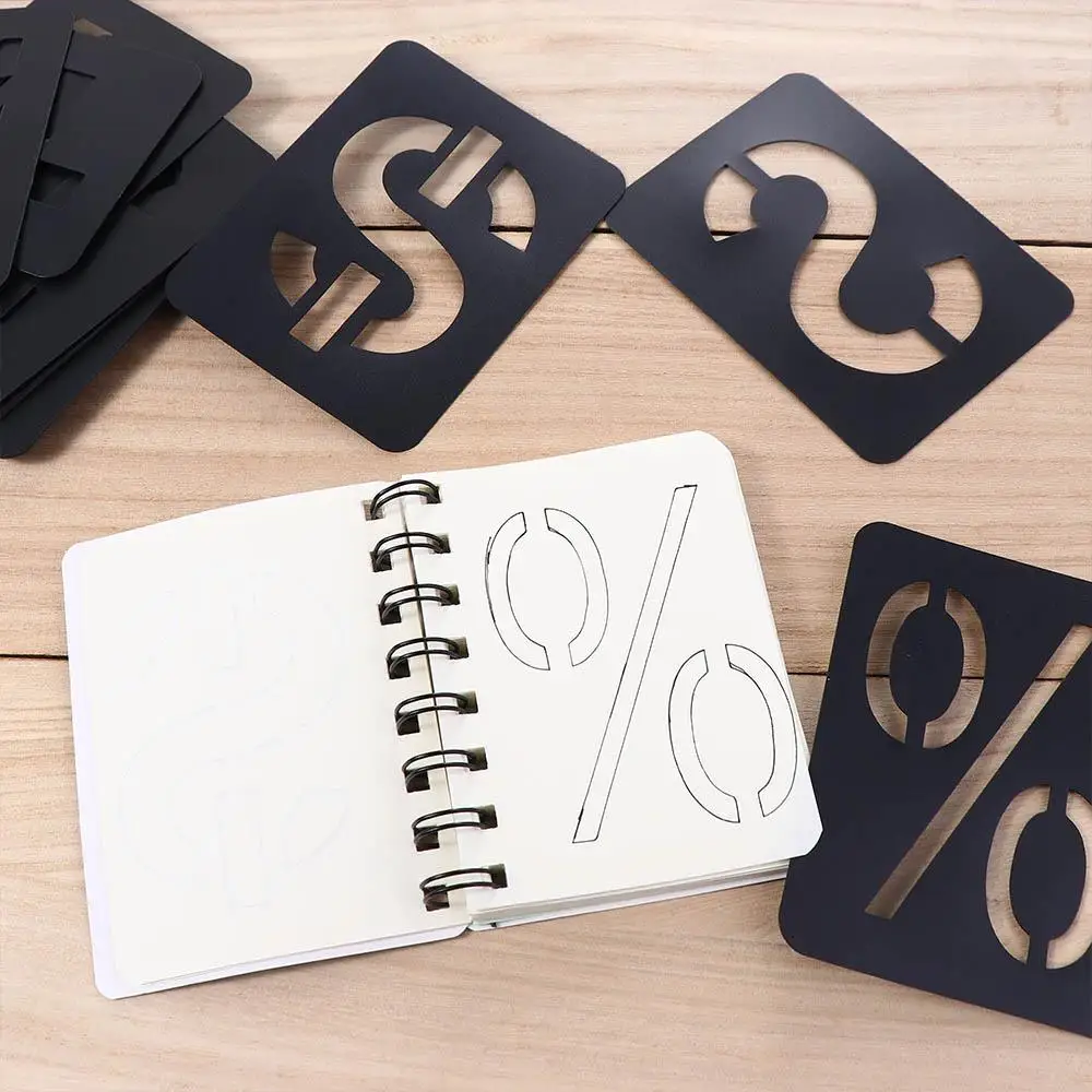 

DIY Craft Drawing Copying Stencils Hollowed Letter Stencils Kit Spray Painting Template Letter Number Symbols Templates