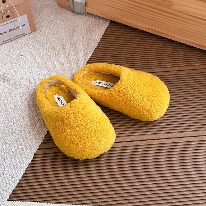 2025 منصة الموضة أفخم الشقق الأطفال الشتاء لينة وحيد في الهواء الطلق عدم الانزلاق وحيد أحذية قطنية ناعمة حذاء كاجوال مريح #4