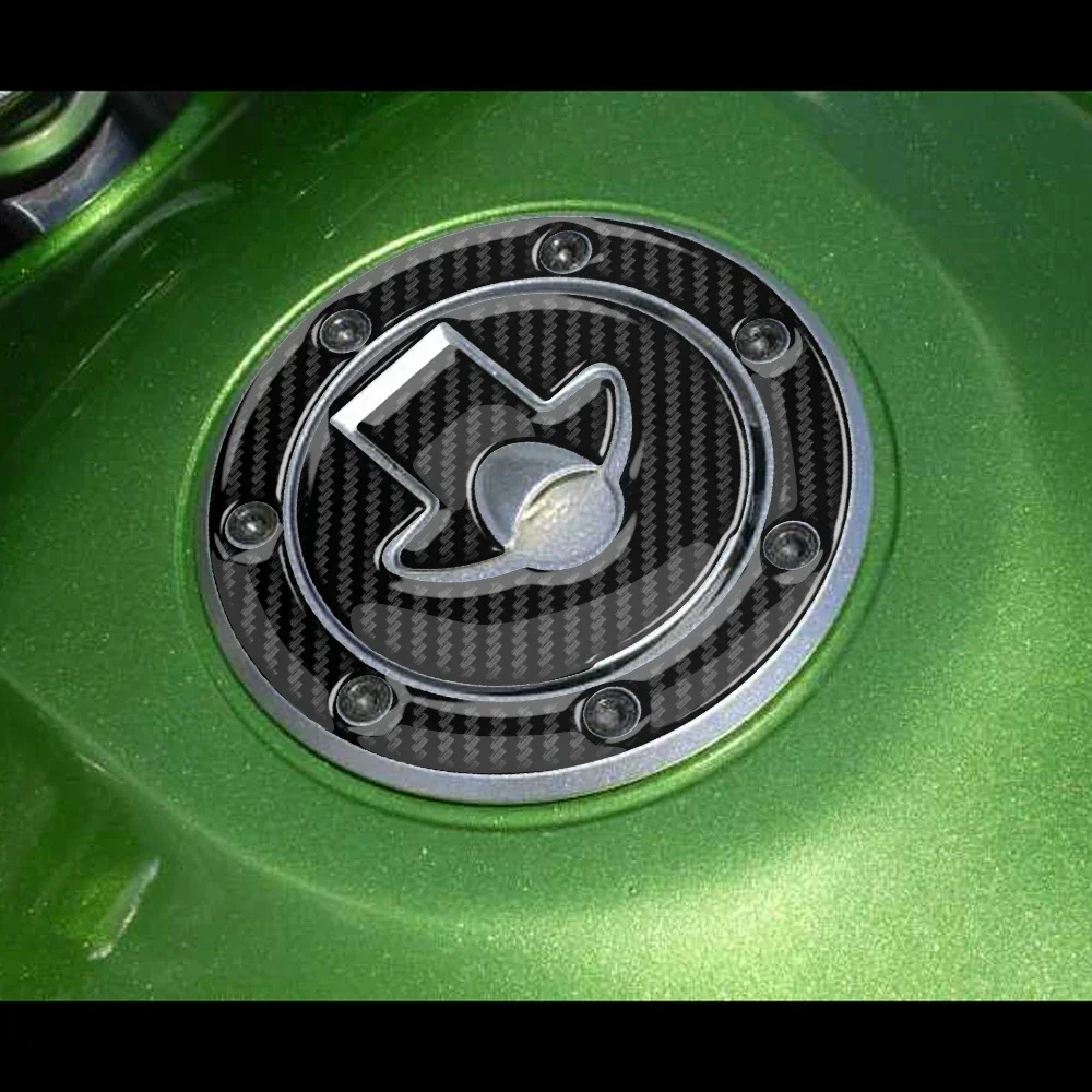 Motorcycle Tank Fuel Cap Protection Sticker for Kawasaki Models Up To 1999 (7 Holes)