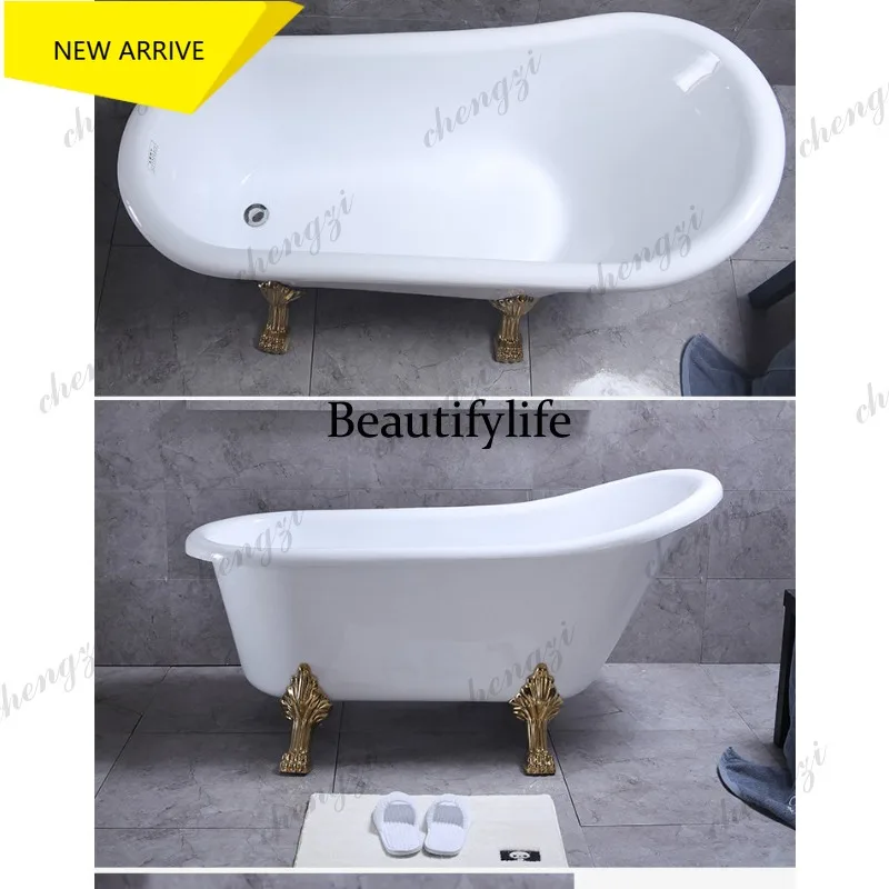 D178 Acrylic Concubine Double Layer Household Independent Adult Insulation European Cat Foot Spa Bath