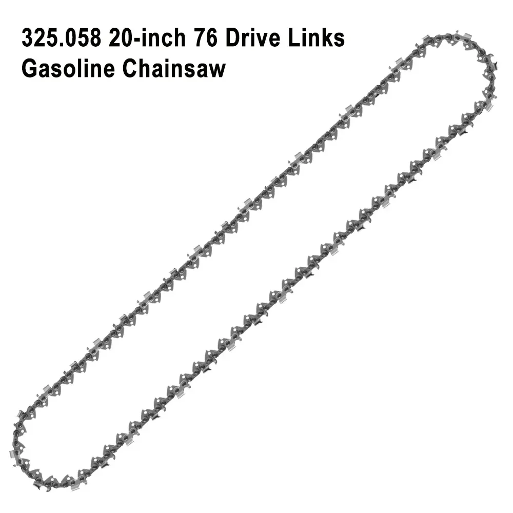 Imagem -02 - Motosserra a Gás Profissional 76dl Corrente 0.325 Passo 0.058 Dente Guia Liga de Alta Qualidade Arredondada 20 Polegadas Conjunto de Motosserra a Gasolina 20