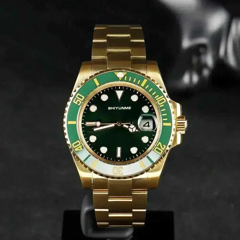 A333 Store ساعة ميكانيكية أوتوماتيكية 904L للرجال سوار من الفولاذ المقاوم للصدأ سيراميك مقاوم للماء زجاج الياقوت