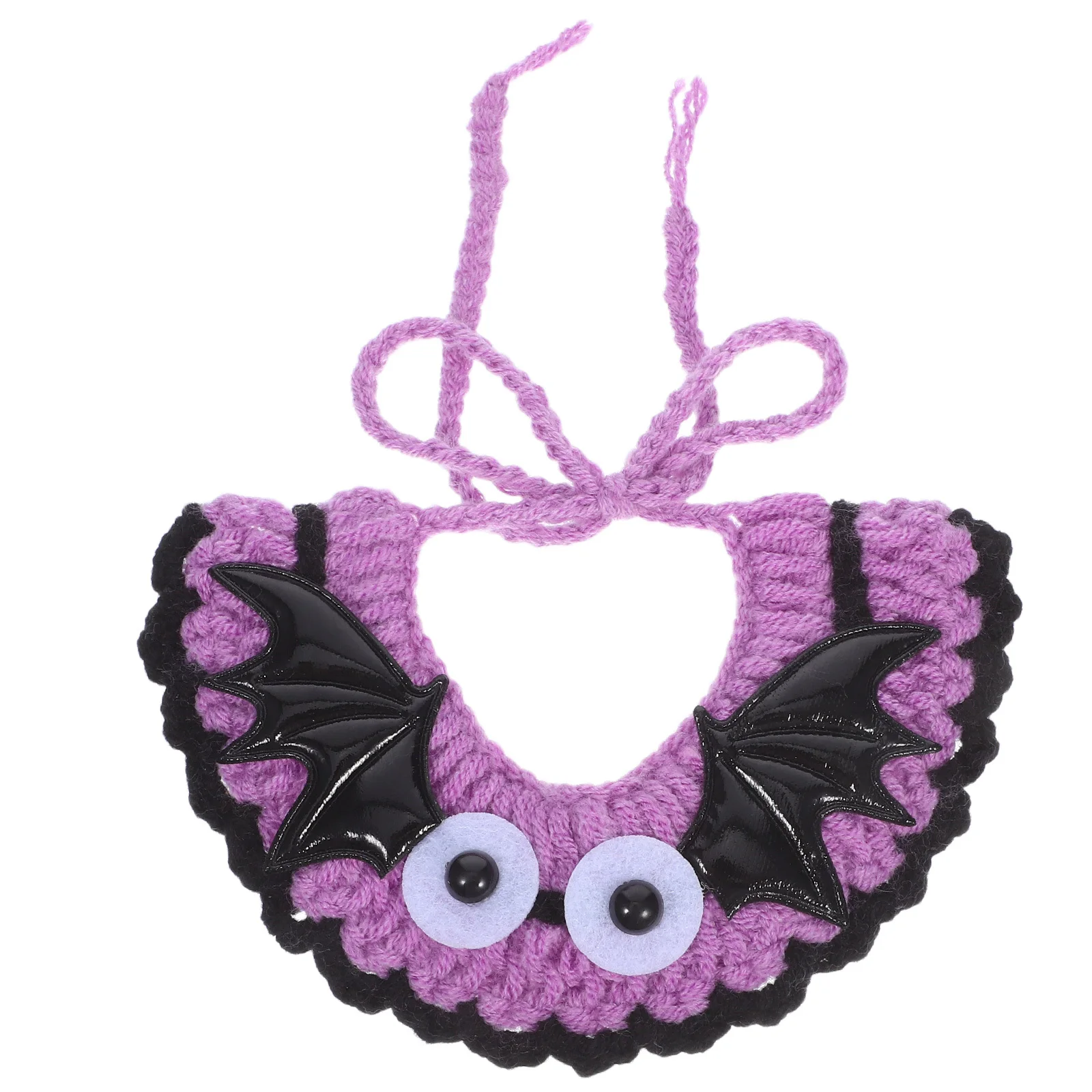 

Halloween Cat Collar Scarf Small Knitted Woolen Adjustable Dog Cat Bib Fits 9-14cm Neck Soft Comfortable Pet Collar