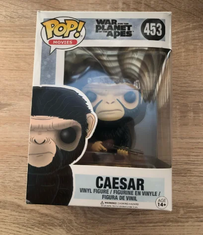 Figuras de acción de vinilo de la película Guerra por el Planeta de los Simios, César, pop 453 ​