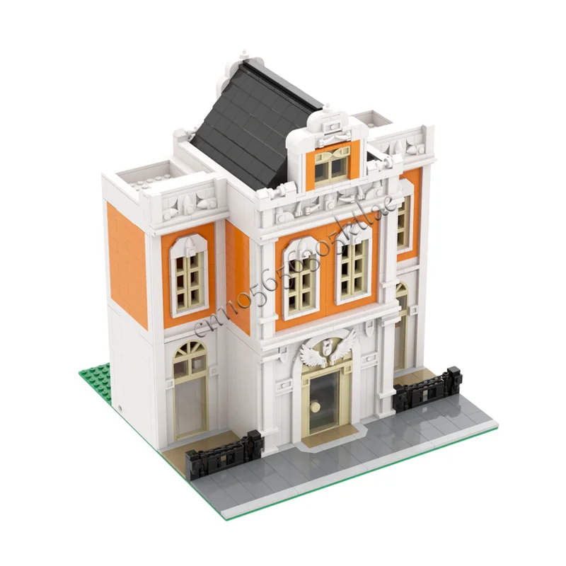 حار 1412 قطعة قاعة المدينة وحدات بنة نموذج بازل للأطفال التجمع اللبنات عيد ميلاد عيد الميلاد مهرجان هدية