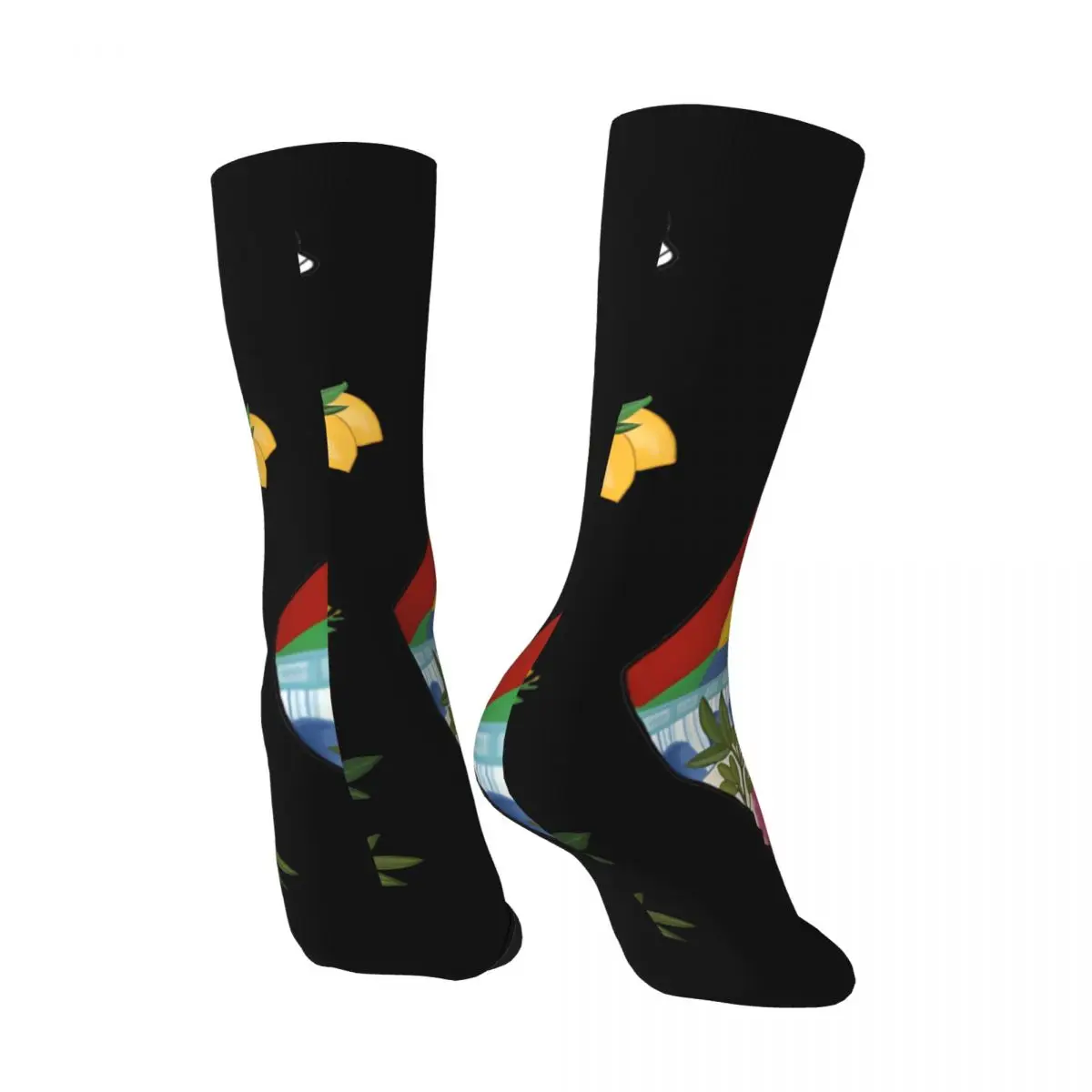 FLAG Sock for Men Hip Hop Vintage Palestines Happy Quality Pattern Printed Boys Crew Sock Casual Gift