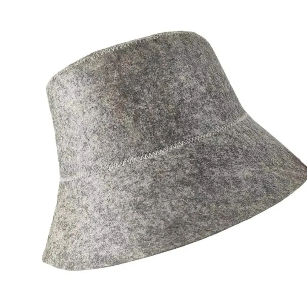 Felt Felt Sauna Cap Quickly Drying Head Protection Sauna Hat Good Water Absorption Sweat Absorbing Heat Protective Cap Bath Spa
