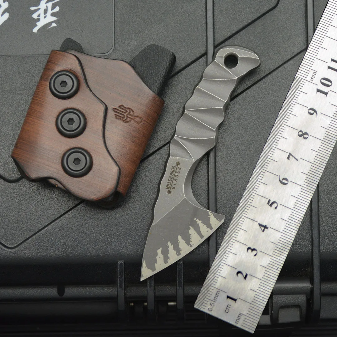 Mini pocket knife, delivery knife, outdoor axe knife with high hardness, sharp fruit knife, camping survival knife, hunting knif