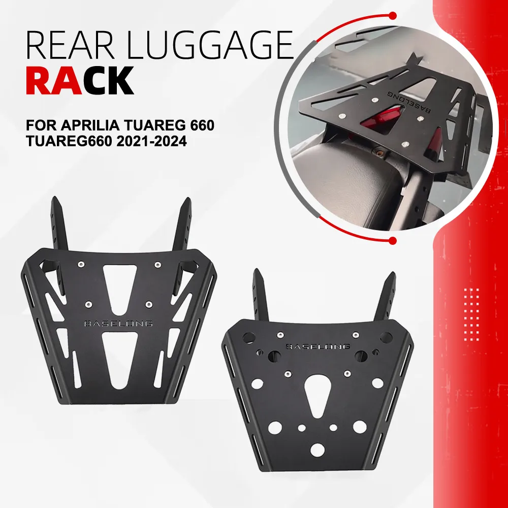 For Aprilia Tuareg 660 Tuareg660 2021-2024 2023 2022 Motorcycle Rear Luggage Rack Carrier Shelf Top Box Holder Support Bracket