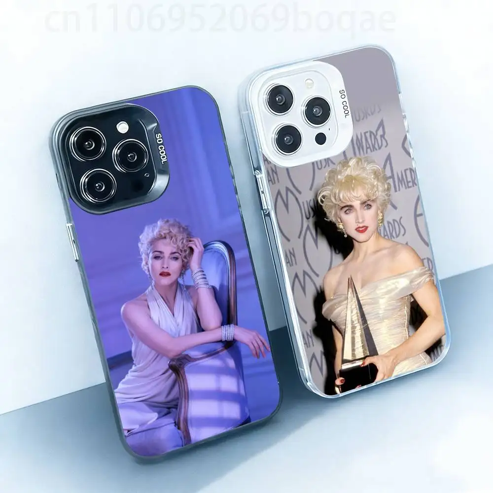 

Singer M-Madonna Case for iPhone17 16 15 14 13 12 11 Pro Max Plus Air 16E X XR XS Max Hard Shockproof Bumper Cover