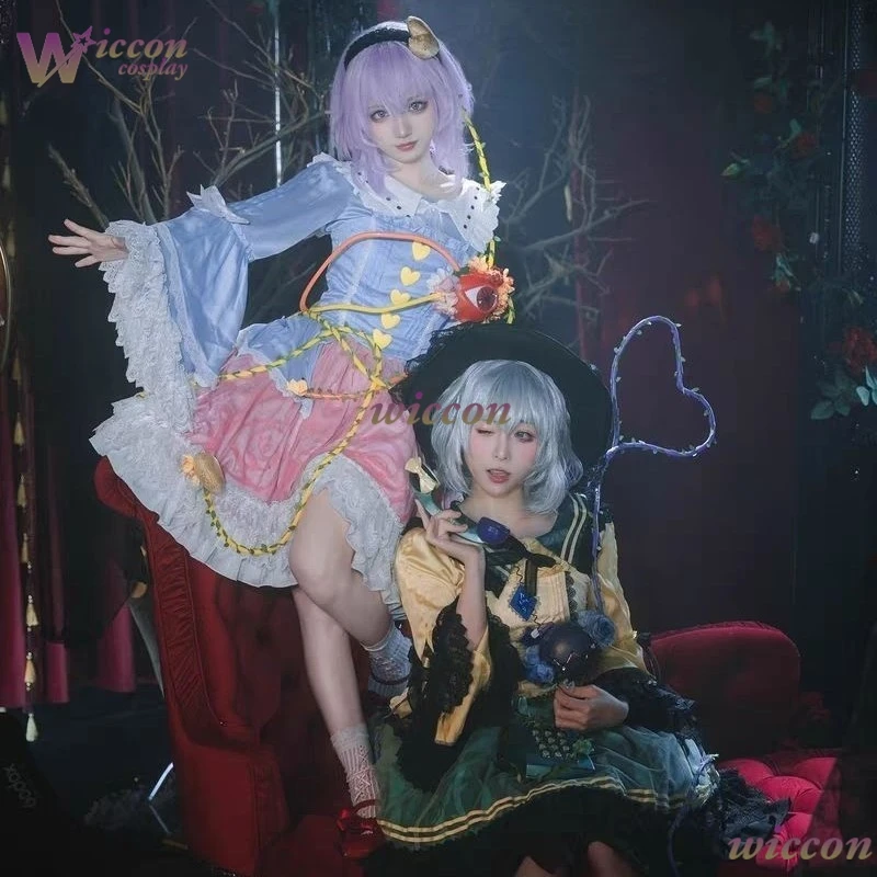 Satori Komeiji Cosplay Lolita Dress Palace of the Earth Spirits Touhou Project Mystia's Izakaya Costume Outfit Anime Cosplay view 6