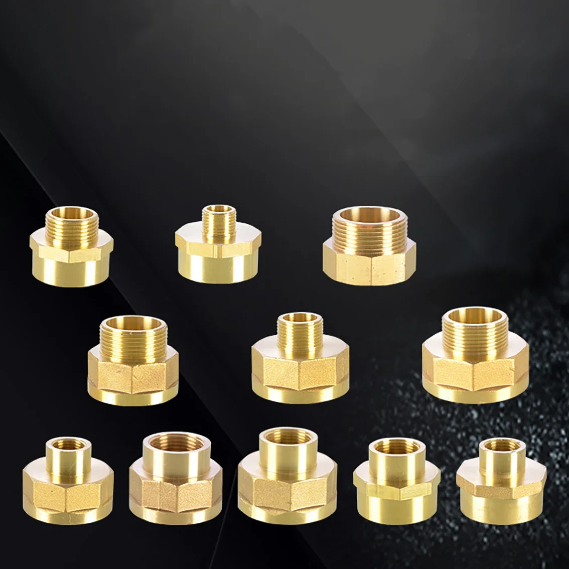 

Brass Octagonal Cap Pipe Fittings Joint 1/2" 3/4" 1" 1.2" 1.5" 2" BSP Female/Male Thread Connector Fuel Water Gas Oil Adapter